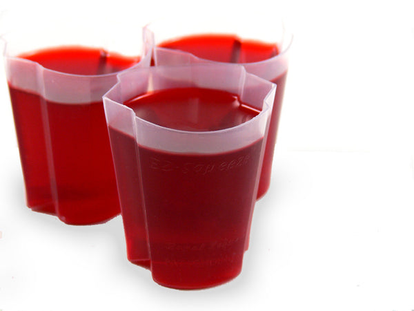 Clear Plastic Ez-Squeeze Jelly Shot Cups with Lids 50ct