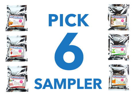 Pick 6 Sampler EZ-Gelatin Shot Mixes