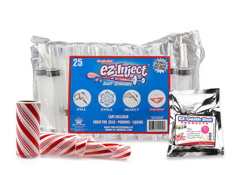 25 Candy Cane Large Injector Combo Kit (2.5OZ)